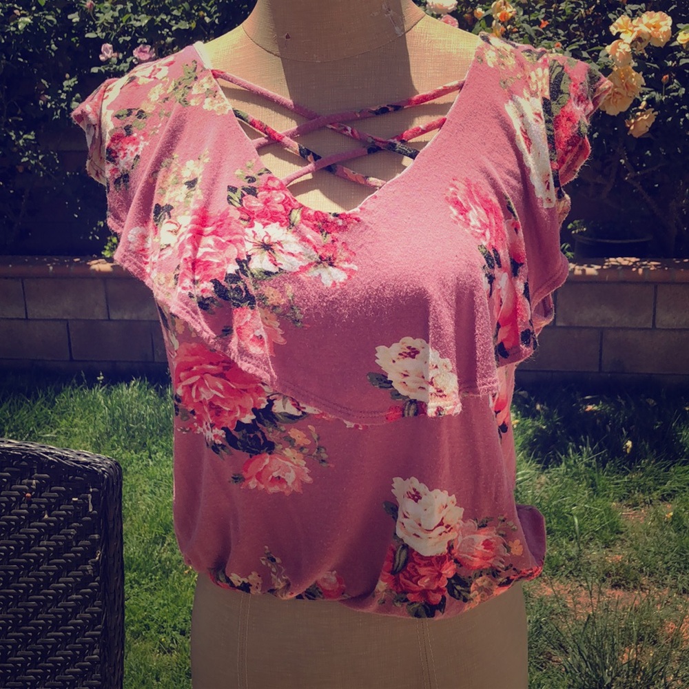 Flower shirt very soft and comfy